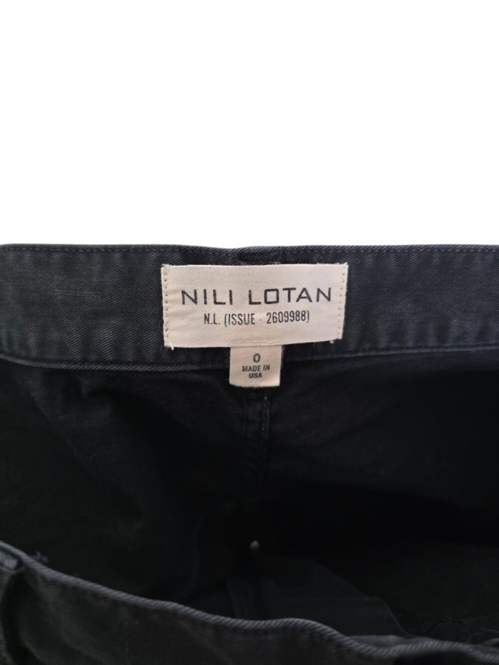 Nili Lotan Shon Pant Carbon Gray Cotton Twill Barrel Leg Cropped Size 0 - Picture 4 of 11